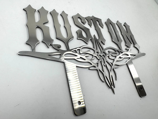 Kustom Club Classic Metal Hot Rod Window Sign Plaque Laser Cut 8x12"