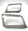 Mercedes-Benz W202 93-97 Compatible Headlight Glass With Frame Right + Left Set