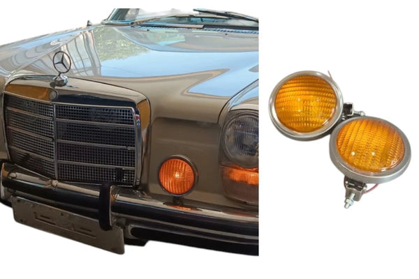 Mercedes W108 W109 W114 W115 W123 Compatible Fog Light Amber