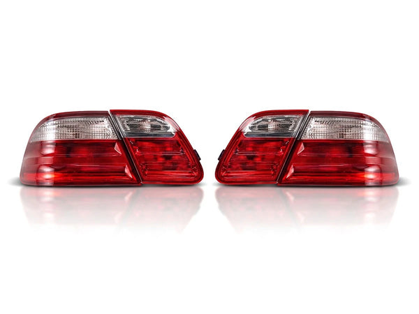 Mercedes W210 00-02 Compatible NEW ! Rear Tail Light Taillight Rear Lamp Red Clear 4pcs
