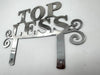 Topless Club Classic Metal Hot Rod Window Sign Plaque Laser Cut 8x10"