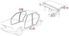 BMW E36 Sedan 4 Doors 1990-2000 Compatible Inner Door and Trunk Lid Rubber Seal 5 pcs