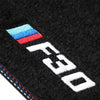 BMW F30 3 Series 2012-2018 Compatible Black Carpet Floor Mat Set
