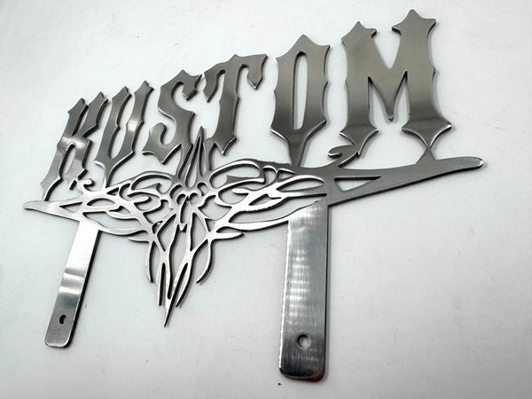 Kustom Club Classic Metal Hot Rod Window Sign Plaque Laser Cut 8x12"