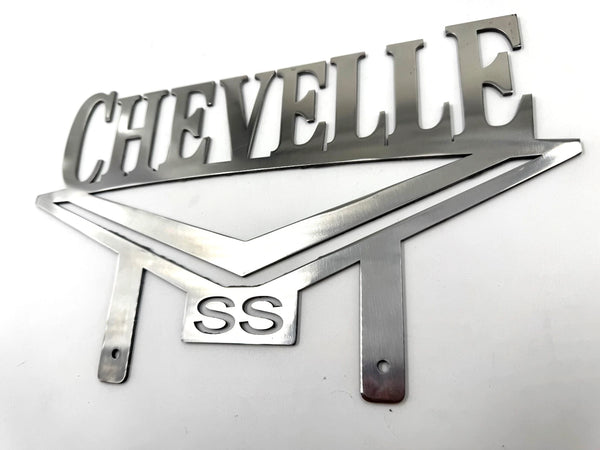 Chevelle SS Club Classic Metal Hot Rod Window Sign Plaque Laser Cut 8x13"