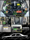Mercedes-Benz W220 S Class Compatible Decal Set Stickers All Models Best Quality