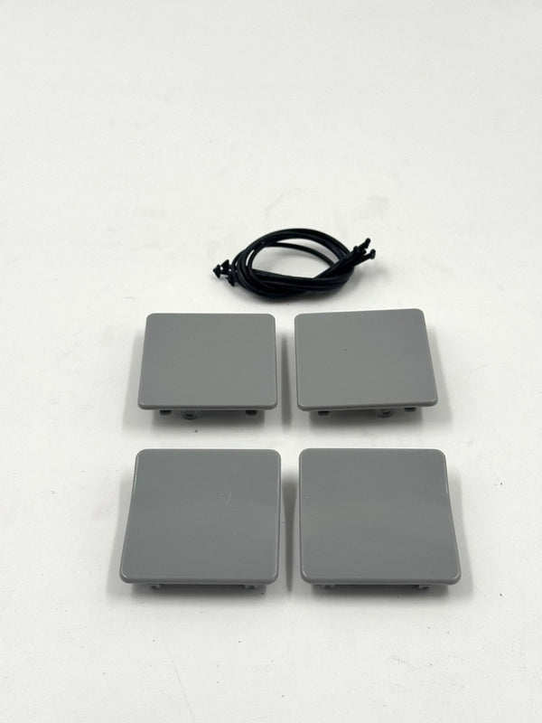 Mercedes-Benz W202 93-00 Compatible Side Skirt Rocker Panel Jack Cover 4pcs 2026982330