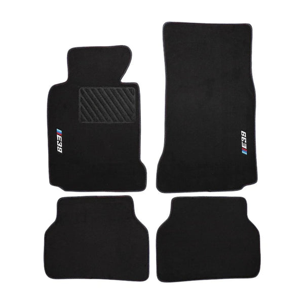 BMW E39 5 Series 1995-2003 Compatible Black Carpet Floor Mat Set