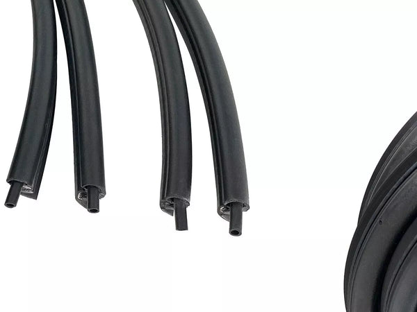 BMW E36 Sedan 1990-2000 Compatible Door + Trunk Lid Rubber Sunroof Seal Gasket 6 pcs