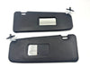 BMW E30 Sedan 320i Compatible Sunvisor Black Pair with Vanity Mirror Cover