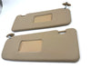 BMW E30 Coupe 320i Compatible Sunvisor Beige Pair with Vanity Mirror Cover