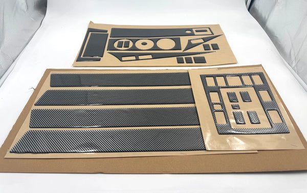 Mercedes W201 1982-1993 Compatible Interior Dash Trim Kit 3M 3D Carbon Style 25pcs
