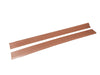 Mercedes R107 SL SLC KLASSE Compatible Tobacco Color Pair Rubber Door Sill Mats Protection