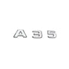 Mercedes A35 Compatible Chrome Emblem Label Nameplate Badge A35 A177 817 53 00