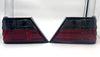 Mercedes W124 C124 Compatible Red Black Rear Tail Light Set 2 Pieces