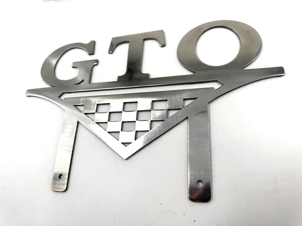GTO Club Classic Metal Hot Rod Window Sign Plaque Laser Cut 8x12"