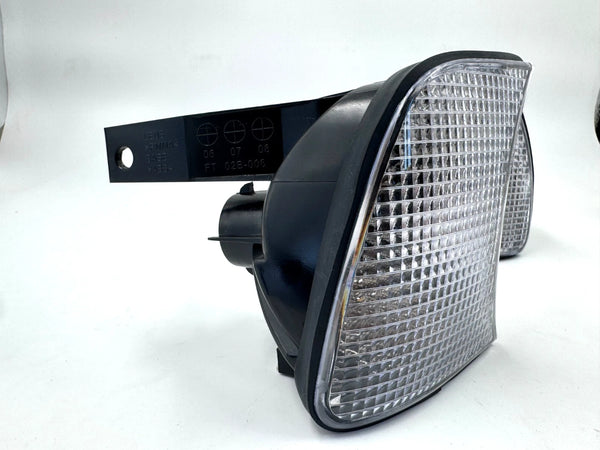 BMW E34 87-95 White Clear Turn Signal Indicator Light Side Marker Set