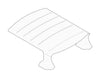 Mercedes W110 190 CompatibleRoof Ceiling Sky Headliner Without Sunroof Fit Cream Color