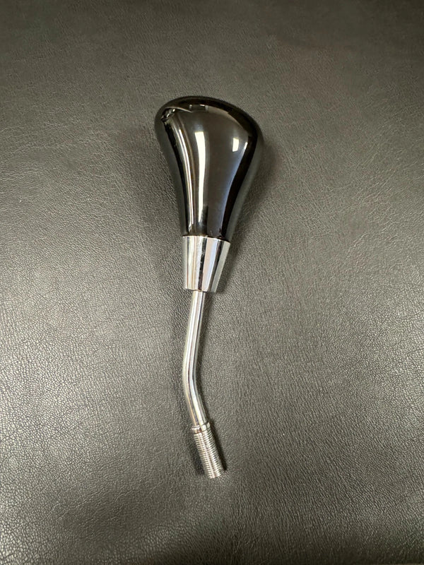 Mercedes W124 R129 SL 1989-1998 Compatible Piano Black Gold Emblem Wood Shift Knob
