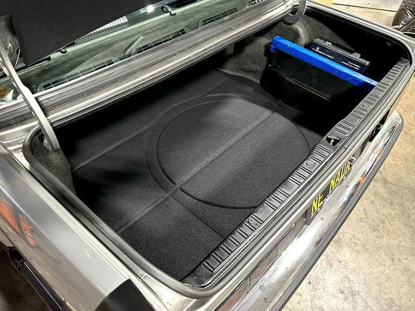 BMW 3 Series E30 85-92 Compatible Custom fit Carpet Trunk Mat Trunk Floor Anthracite