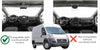 Ram Promaster 2015-2025 Van With Overhead Shelf Model Compatible Gray Sunvisor Set 2 Pcs