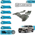 High Quality 4 Pcs 3D Floor Mats Fits Volvo Xc90 2013-2018 Black Color