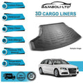 Fit For Audi A4 Avant/B8/5 Door 2008-15, Rear Liner Rubber 3D Cargo Trunk Mat