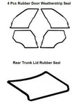 Set 5 Pieces Door + Trunk Rubber Weatherstrip Seal Mercedes Benz W126