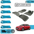 4 Pcs 3D Car Floor Mats Fit For Hyundai i20 2009-2018