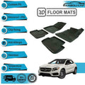 4 Pcs 3D Car Floor Mats Black Color Fit For Mercedes Gla Class 2015-2019