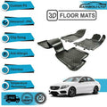 4 Pcs 3D Car Floor Mats Fit For Mercedes-Benz C-Klasse(W205) 2014-2019