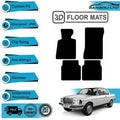 Mercedes W123 Black Carpet Floor Mat Set Of 4 Pcs