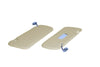 Mercedes W113 Pagoda Interior Sunvisor Mirror Tobacco Color Pair 67-71 250 Sl 280 SL