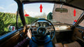 Mercedes W108 Se W109 Sel Front Window Mirror Side Wood Trim A Pillar Zebrano