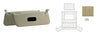 Mercedes W109 Sel Headliner With Sunroof And Sunvisor Cream Color
