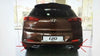 For Hyundai I20 i20 Rear Bumper Diffuser Abs Plastic Double Exhaust 2014-2017