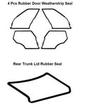 Mercedes Benz W124 - Door + Trunk Rubber Weatherstrip Seal Set 5 Pieces