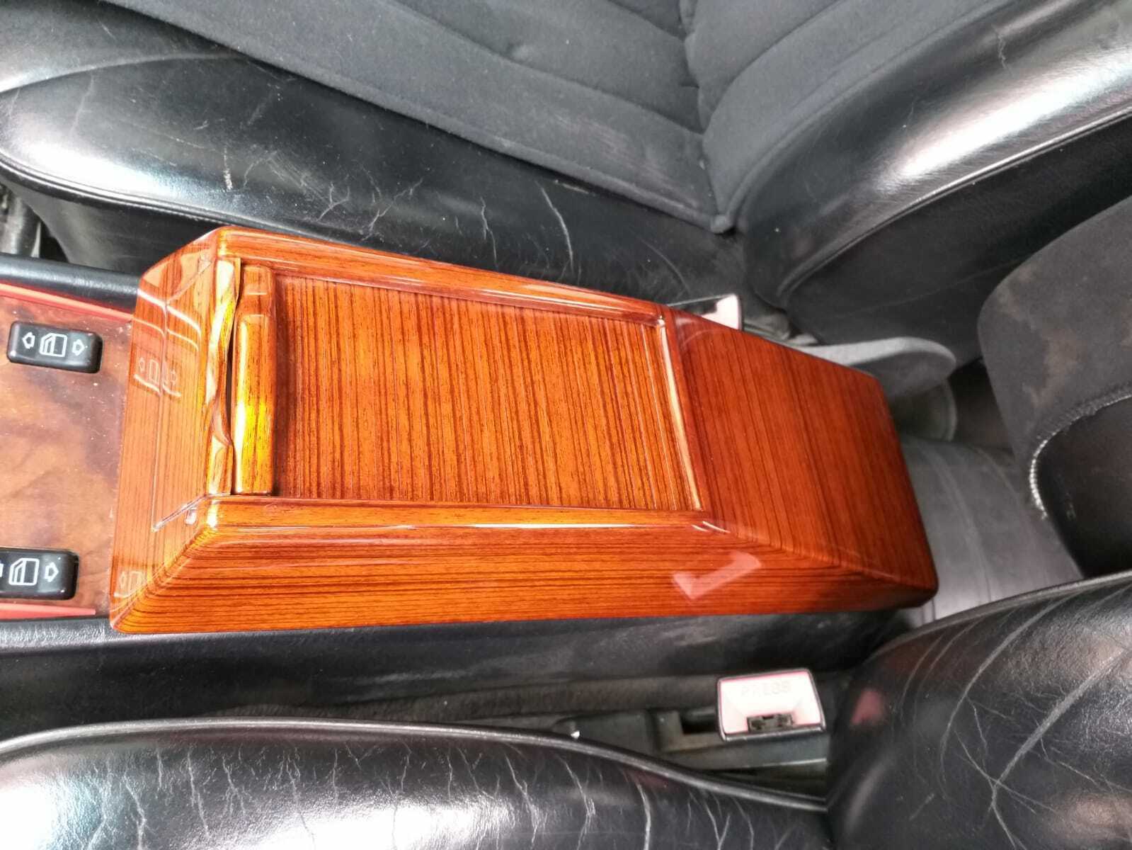 1979-1991 Mercedes S Class W126 C126 Console Cassette Center Box Wood 1979-1991 Mercedes S Class W126 C126 Console Cassette Center Box Wood