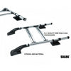 Fit For Fiat Fullback Roof Rails Roof Rack, New Cross Bars Set Shark Style 2015-Up
