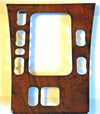 Mercedes W210 E Class Compatible Walnut Color Burl One Hole Shifter Frame Panel Console