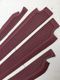 Door Sill Plate Rubber Protector Cover for Mercedes Benz W109 280 SEL 300 SEL 4 PCS Burgundy
