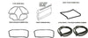 Mercedes Benz W116 Full Rubber Door Trunk Bumper Window Seals 14 Pcs