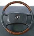 Remanufactured Mercedes Steering Wheel Fits W123 W124 W126 W201 Walnut Wood Dsgn