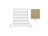 Mercedes W111 Coupe 280Se Interior Headliner Without Sunroof Fit Cream Color 1116905850