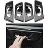 Fit For Honda CR-V 2019-2021 Interior Door Handle Cover Plastic Carbon 4 PCS