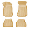 3D Molded Interior Car Floor Mat for Audi A4 B9 2015-UP (Beige)