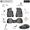 Custom Molded Rubber Floor Mat for Hyundai Sonata 2020 - Up Black