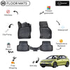 Custom Molded Rubber Floor Mat for Volkswagen Golf 8 MT 2019 - Up Black