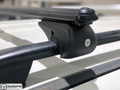 Black Fit For Volkswagen Polo 5D Top Roof Rack Cross Bars Rails Lockable 2009-