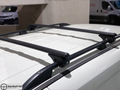 Black Fit For Volkswagen T6 Top Roof Rack Cross Bars Rails Lockable 2015-